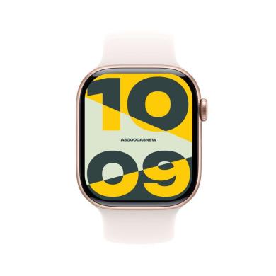 Apple Watch Series 10 GPS + Cellular 42mm Aluminium or rose Bracelet Sport rose tendre S/M - très bon état Reconditionné - Apple reconditionné disponible sur As Good As New